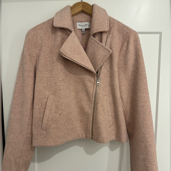 Michael Stars Amelia Moto Jacket Small pink - Picture 3 of 9